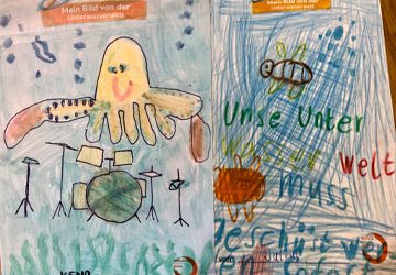 Selbstgemalte Eintrittskarten zum Oraniensteiner Kinderkonzert sollen Senioren eine Freude machen